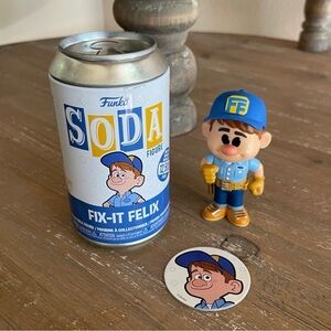 Funko Fix-It Felix Soda Figure with Blue and Yellow Details